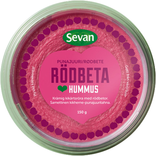 Färsk Sevan Hummus Rödbeta